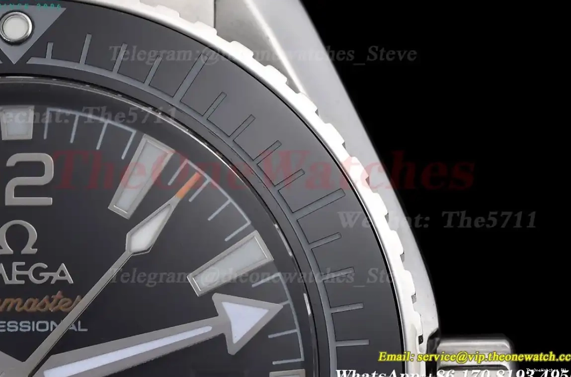 SS GDF Seamaster 600m Stk MY8215 Black SS 43mm 0409
